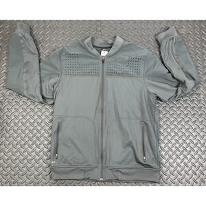 Nike Dri-Fit Windbreaker Mens Size L Full-Zip Up Jacket RN 56323 CA 05553 Gray